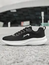 冬用 メンズランニングシューズ【軽量・通気性メッシュ・黒・低丈】