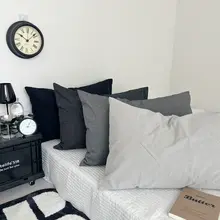 純綿製枕カバー2枚セット【48×74cm・単色・枕芯カバー用】