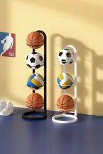 スポーツ用ボール収納ラック【バスケットボール・サッカー用・スタンド型・家庭用】