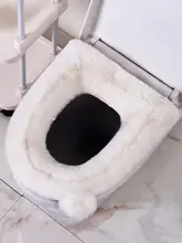 貂绒製 トイレ用座布団【保温・毛足の長い冬用・厚手】