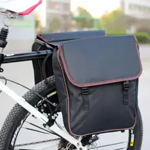 防水大容量自転車用リアパック【黒・アウトドア・マウンテンバイク対応】