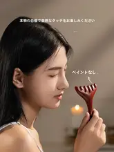 鹿角頭部マッサージブラシ【檀木製・リンパケア・頭皮リラクゼーション】