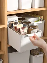 家庭用デスク収納ボックス【お菓子・おもちゃ・小物整理用・引き出し式・持ち手付き】