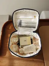 化粧品収納ケース 化粧ポーチ 大容量 手提げ 持ち運び便利 旅行用 スーツケース インナー スキンケア