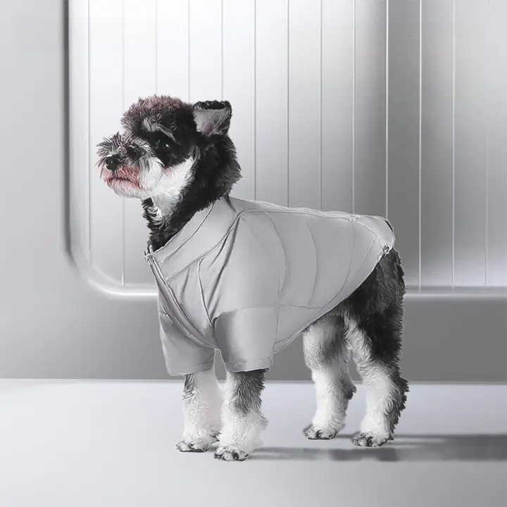 犬用羽毛ジャケット【冬用・極上の柔らかさ・テディ・シュナウザー・柴犬対応】（セットアップ対応）