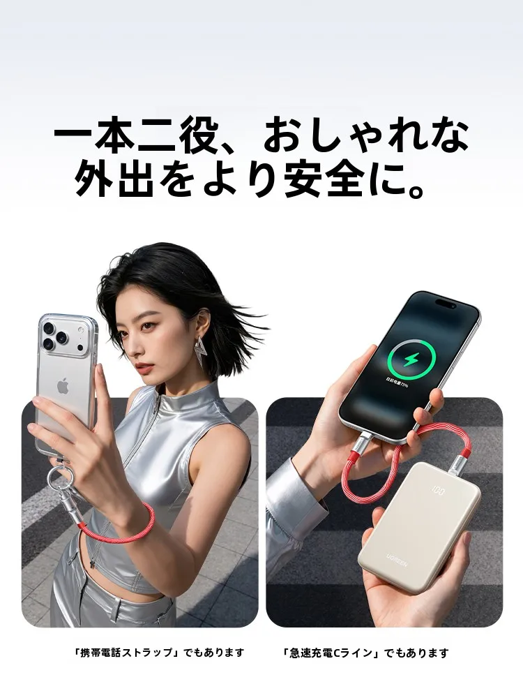 USB-CからUSB-Cに接続するデータ通信ケーブルの仕様と実用性