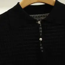 韓国風 素材感のあるウールニットトップス【スリムフィット・長袖・秋冬用】（セットアップ対応）