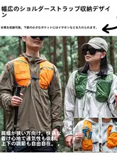 超軽量折りたたみ式防水バックパック【登山・アウトドア用・ hydrationパック対応】