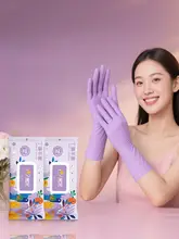 耐久性のあるキッチン用丁腈手袋【防水・長めの設計・女性用】