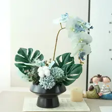 北欧風 シンプルなデザインの蝴蝶蘭造花【リビング・寝室・バルコニー用デコレーション】