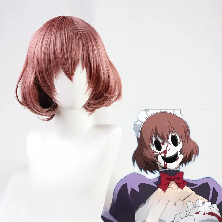 コスプレ用メイドマスク人形【ウィッグ付き・厚手デザイン】
