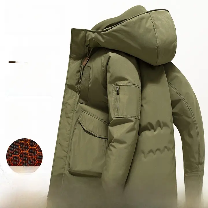 防寒コート【フード付き・短丈・秋冬用・アウトドア】