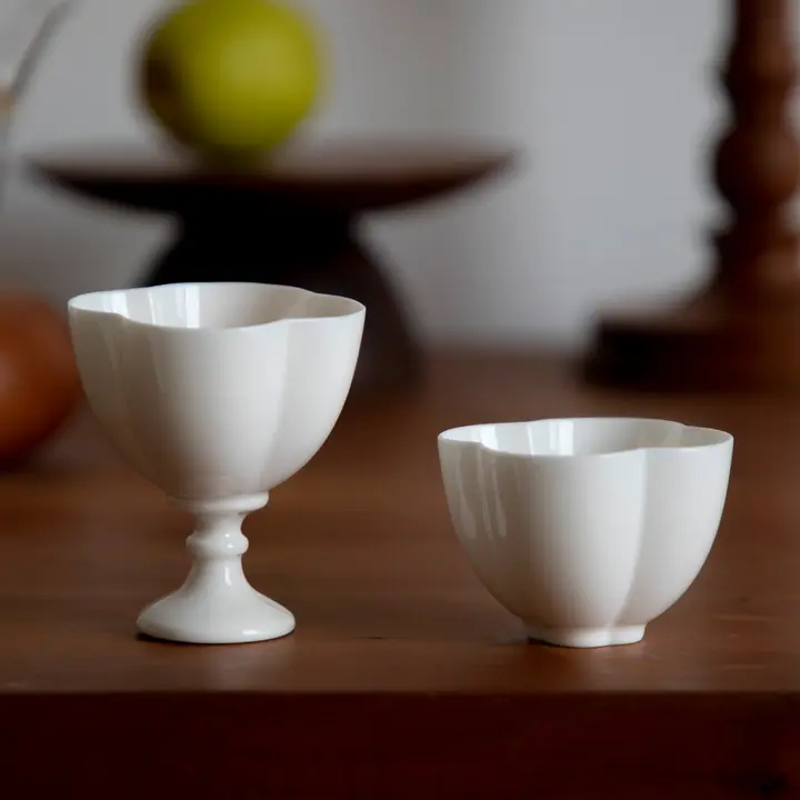 景德鎮製 純色陶器の手作り清酒用酒器セット【酒杯・酒壷付き・高品質】