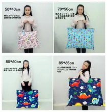 可愛いデザインの収納バッグ【幼稚園用・コットンキャンバス・手提げタイプ】