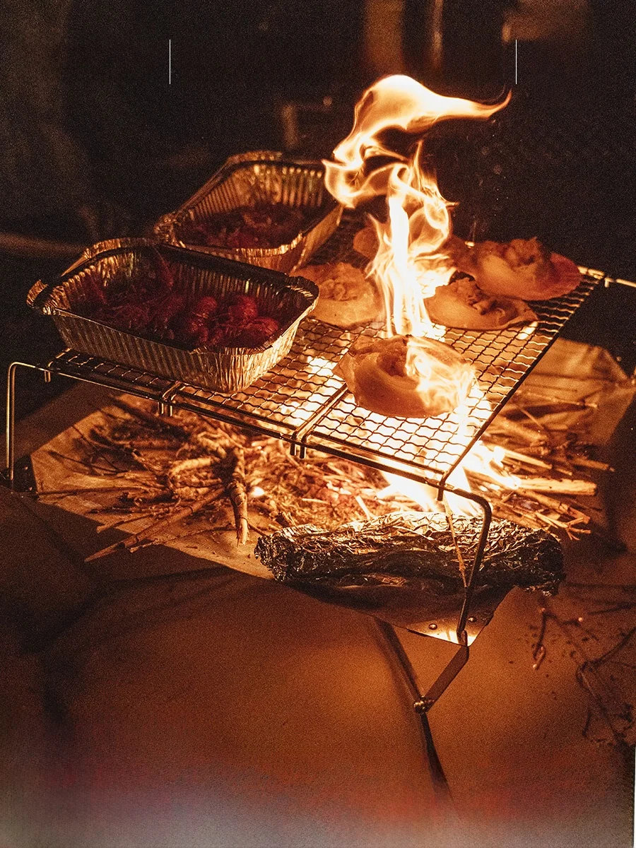 焚き火 照明 に最適なアイテムは？Fire-Mapleの超軽量折りたたみ焚き火台が解決するリアルな悩み
