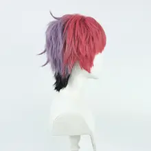 コスプレ用カラフルな毛束ウィッグ【多色染め・頭頂部ボリュームあり】