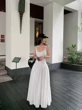 高級感あるデザイン！スリーブレスAラインロングドレス【春夏用・パネルデザイン】