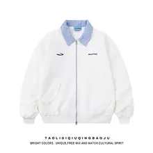 アメリカンヴィンテージ風 バイカラーコーチジャケット【レデ ィース・ルーズフィット・カジュアル】（セットアップ対応）