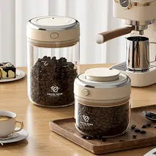 食品グレードガラス製密閉コーヒー保存容器【コーヒー豆・粉・茶葉・ミルクパウダー用】