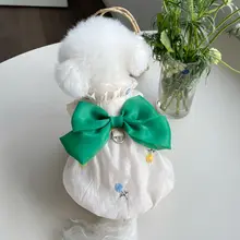 春夏用ペット服【リボン付き・トゥリカバー・軽量・犬猫用】