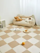 接続可能な無地ブロックデザインのカーペット【リビング・バルコニー・子供部屋用】