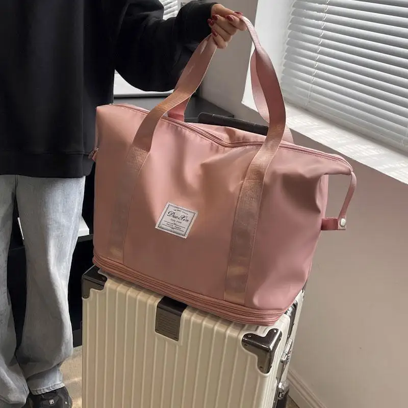 1泊2日出張荷物女性向け：大容量オックスフォード布製旅行バッグの実用性と軽量化戦略