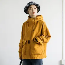 マウンテンパーカー ユニセックス フード付き マルチポケット オーバーサイズ ワーク アウトドア 秋 アウター 「EpicSocotra」