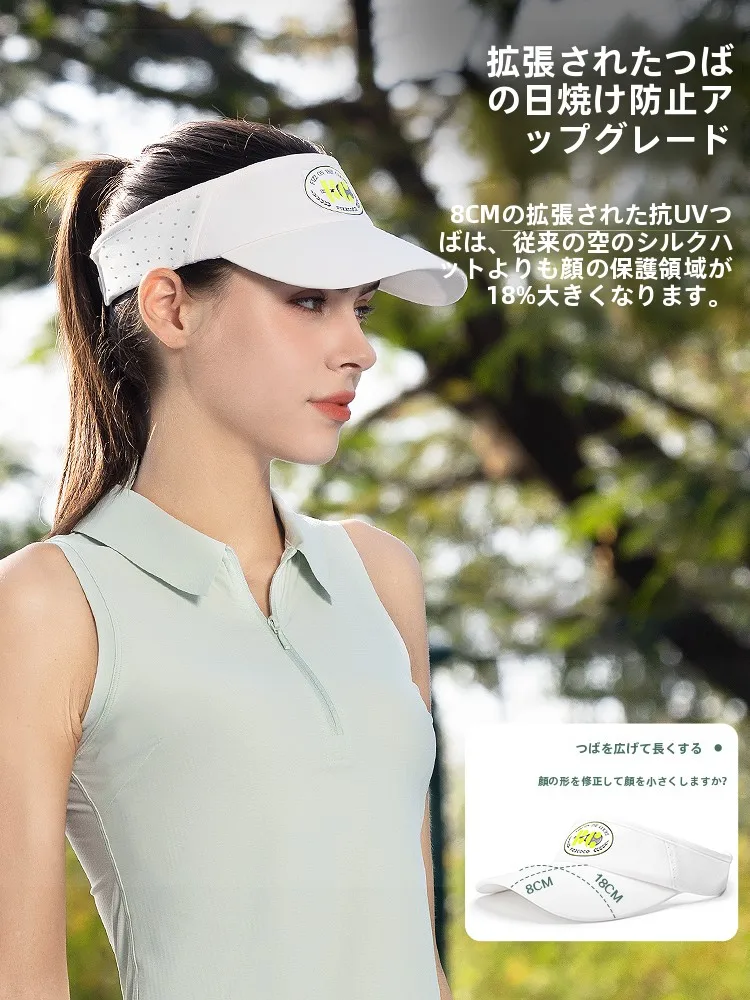 通気性に優れた空頂日除けキャップ　FIZZCOCOの夏用球類運動用モデル