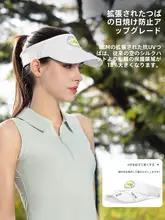 通気性が良く快適な夏用日除け帽子【女性用・テニス・バドミントン・ゴルフ用・空頂デザイン】