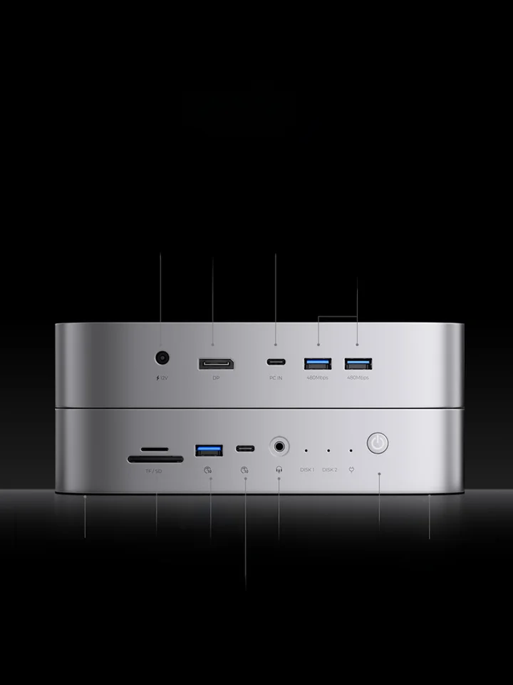 Orico Mac Studio対応の多機能ハブ【拡張ドッキングステーション・マルチスクリーン表示】