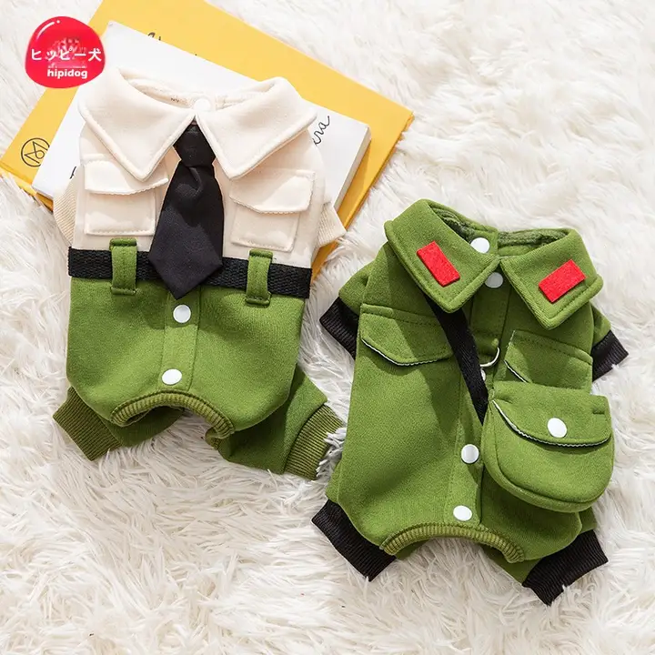 ペット犬服 四本足フリース 秋冬スタイル
