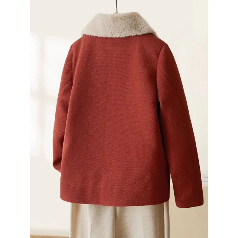 冬用 レディース ぽかぽか感のあるカラーブロックキルティングコート【厚手・カジュアル・多用途】