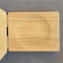 包子皮 型押し器 中厚 辺薄 無垢材 丸いくぼみ