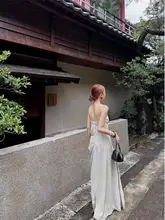 魅力的なプリーツビスチェワンピース【フランススタイル・フィット感・ロング丈】