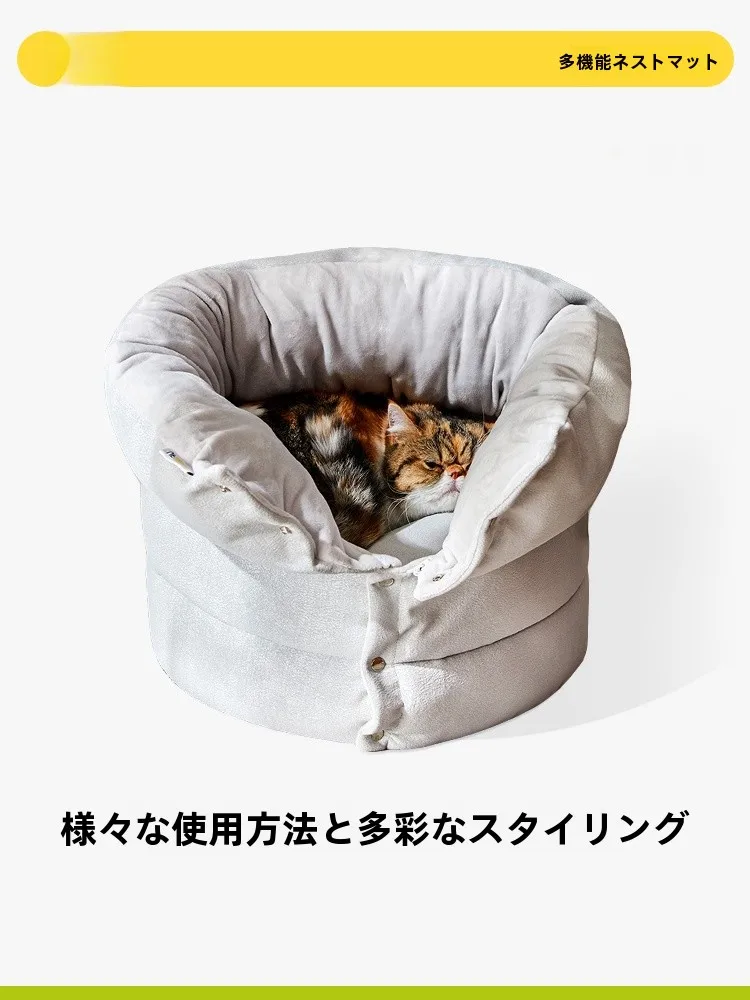 四季対応の半封閉式猫ハウス【保温・洗濯可能】の実用性と選び方