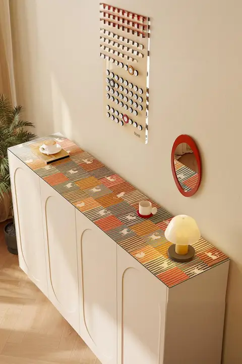 防水タイプのカートンデザイン テーブルマット【汚れ防止・靴箱用】
