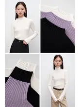 洗える発熱羊毛ニットトップス【小柄女性向け・フィット感・秋冬用】