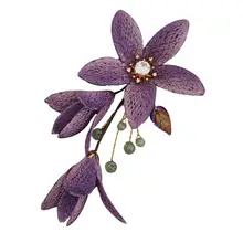 刺繍入りブローチ【高級感・エレガント・中華風】