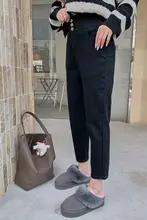 冬用 レディース スリムフィットデニムパンツ【極上の柔らかさ・ウエスト伸縮性・細身デザイン】