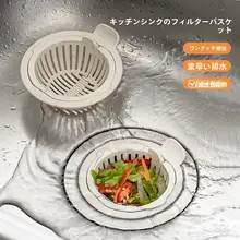 キッチン用水槽フィルター【家庭用・水切りバスケット・洗菜器・洗い物用】