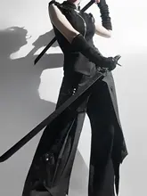 個性的なデザイン！ロリィタ風上着・エプロン・パンツの不規則なコーディネート（セットアップ対応）