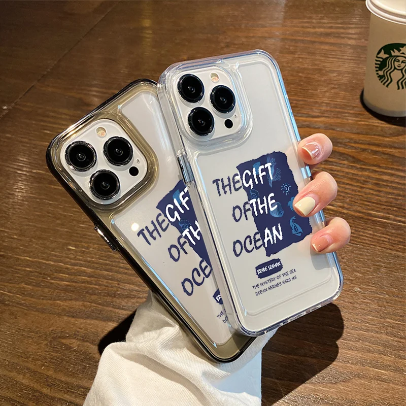 senbo iPhone用透明カバー【全包デザイン・耐衝撃・シンプルスタイル】（セットアップ対応）