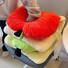 快適な使用感！一体型の腰対策ミーティングチェアクッション【学生・オフィス用】
