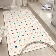 シンプルデザインの防滑バスマット【PVC製・防水・子供用・シャワールーム適用】