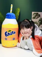 リアル飲料デザインの大きなソフトクッション【コーラ・スプライト・フレーバー】