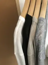 極上の柔らかさのVネック短めレディース防晒シャツ【透け感・長袖・オーバーサイズ】