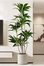 フェイク植物 リビングルーム装飾 高級 大型樹 エコファー素材