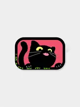 スマホケース 鏡面 ミラー 猫 かわいい 斜め掛けストラップ 背面クリップ iPhone Android 対応