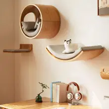 壁掛け猫タワー【スペースを取らない・小型住宅向け・バルコニー対応】（セットアップ対応）