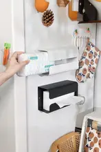 ティッシュボックス 磁石吸着式 家庭用 壁掛け式 ハンドペーパー収納 